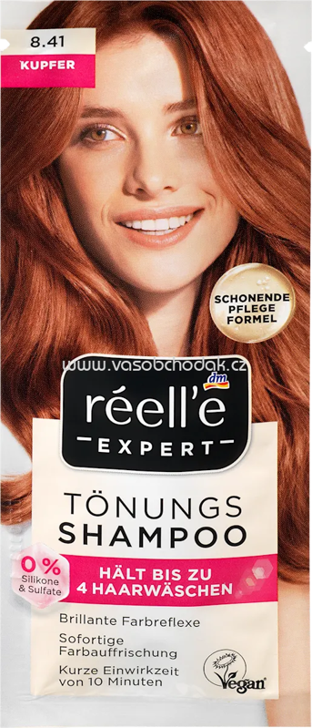 réell‘e EXPERT Tönungsshampoo 8.41 Kupfer, 25 ml réell‘e EXPERT Tönungsshampoo 8.41 Kupfer, 25 ml