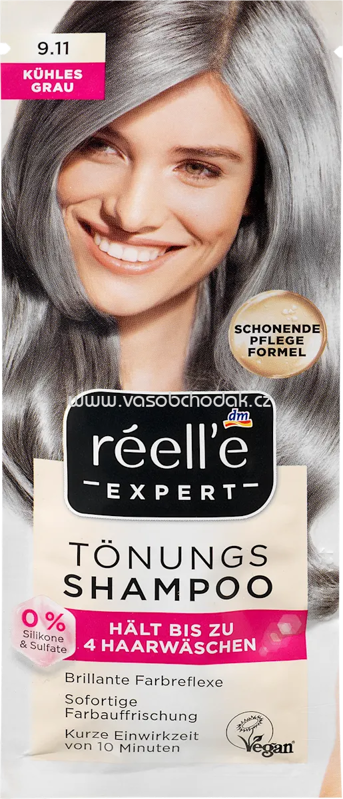 réell‘e EXPERT Tönungsshampoo 9.11 Kühles Grau, 25 ml réell‘e EXPERT Tönungsshampoo 9.11 Kühles Grau, 25 ml