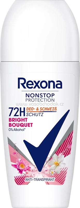 Rexona Antitranspirant Deo Roll-on Nonstop Protection Bright Bouquet, 50 ml Rexona Antitranspirant Deo Roll-on Nonstop Protection Bright Bouquet, 50 ml