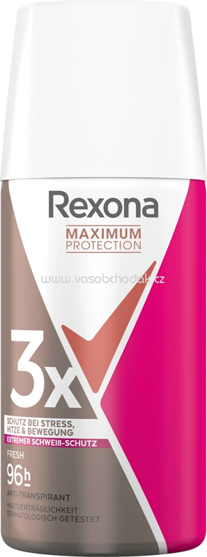 Rexona Antitranspirant Deospray Maximum Protection, Reisegröße, 35 ml Rexona Antitranspirant Deospray Maximum Protection, Reisegröße, 35 ml