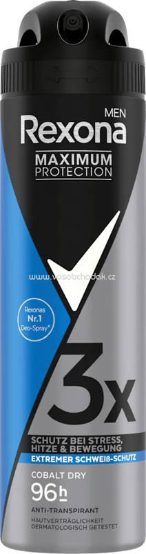 Rexona men Antitranspirant Deospray Maximum Protection Cobalt Dry, 150 ml Rexona men Antitranspirant Deospray Maximum Protection Cobalt Dry, 150 ml