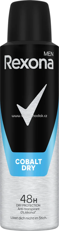 Rexona men Antitranspirant Deospray Men Cobalt Dry, 150 ml Rexona men Antitranspirant Deospray Men Cobalt Dry, 150 ml