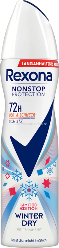 Rexona Antitranspirant Deospray Nonstop Protection Winter Dry, 150 ml Rexona Antitranspirant Deospray Nonstop Protection Winter Dry, 150 ml