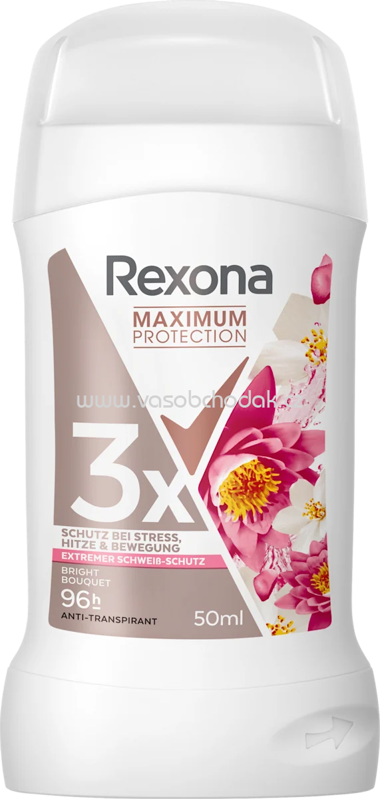 Rexona Antitranspirant Deostick Maximum Protection Bright Bouquet, 50 ml Rexona Antitranspirant Deostick Maximum Protection Bright Bouquet, 50 ml