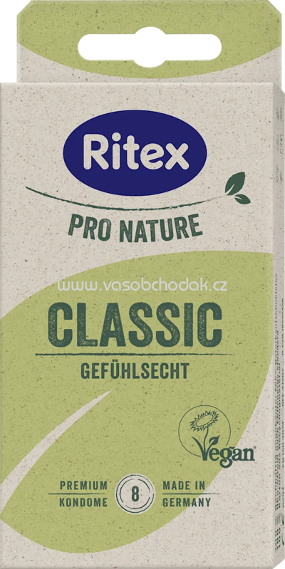 Ritex Kondome Pro Nature Classic, Breite 53mm, 8 St Ritex Kondome Pro Nature Classic, Breite 53mm, 8 St
