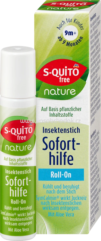 S-QUiTO free Insektenstich Anti Juckreiz Roll-on, Soforthilfe Kräuterfluid, 10 ml S-QUiTO free Insektenstich Anti Juckreiz Roll-on, Soforthilfe Kräuterfluid, 10 ml