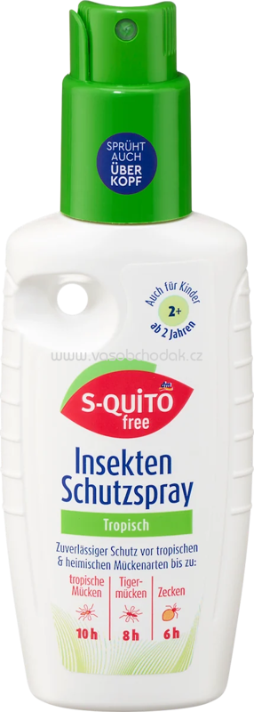 S-QUiTO free Insektenschutzspray tropisch, 100 ml