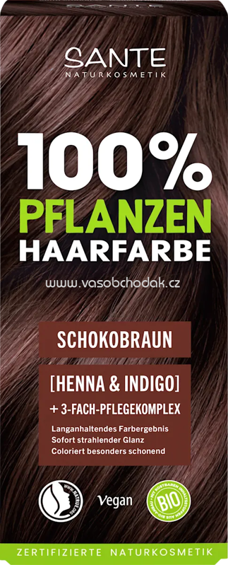 SANTE NATURKOSMETIK Pflanzenhaarfarbe Schokobraun, 100 g SANTE NATURKOSMETIK Pflanzenhaarfarbe Schokobraun, 100 g