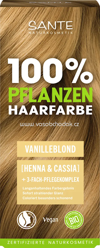 SANTE NATURKOSMETIK Pflanzenhaarfarbe Vanilleblond, 100 g SANTE NATURKOSMETIK Pflanzenhaarfarbe Vanilleblond, 100 g