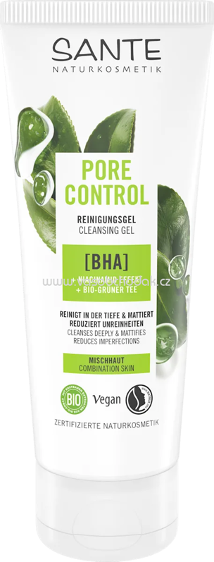 SANTE NATURKOSMETIK Reinigungsgel Pore Control BHA, 100 ml SANTE NATURKOSMETIK Reinigungsgel Pore Control BHA, 100 ml