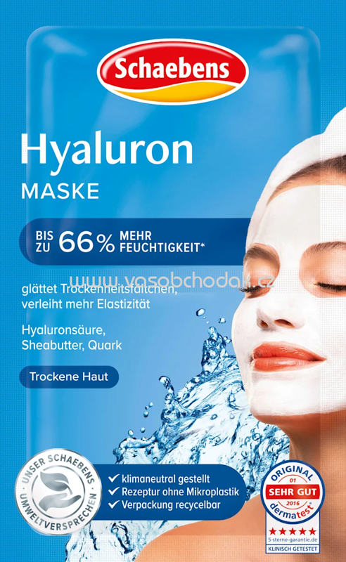 Schaebens Gesichtsmasken Hyaluron (10 St.x2x5 ml), 100 ml Schaebens Gesichtsmasken Hyaluron (10 St.x2x5 ml), 100 ml