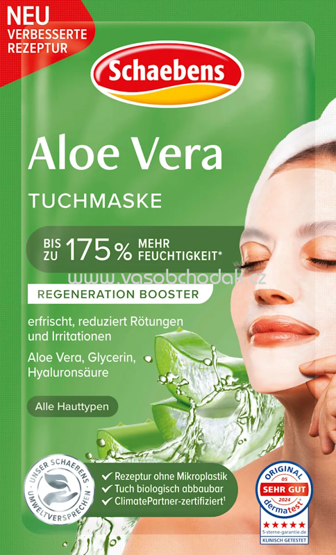 Schaebens Tuchmaske Aloe Vera, 1 St Schaebens Tuchmaske Aloe Vera, 1 St