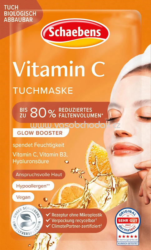 Schaebens Tuchmaske Vitamin C, 1 St Schaebens Tuchmaske Vitamin C, 1 St