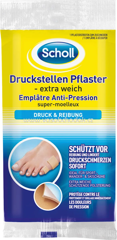 Scholl Druckstellen Pflaster extra weich, 1 St Scholl Druckstellen Pflaster extra weich, 1 St