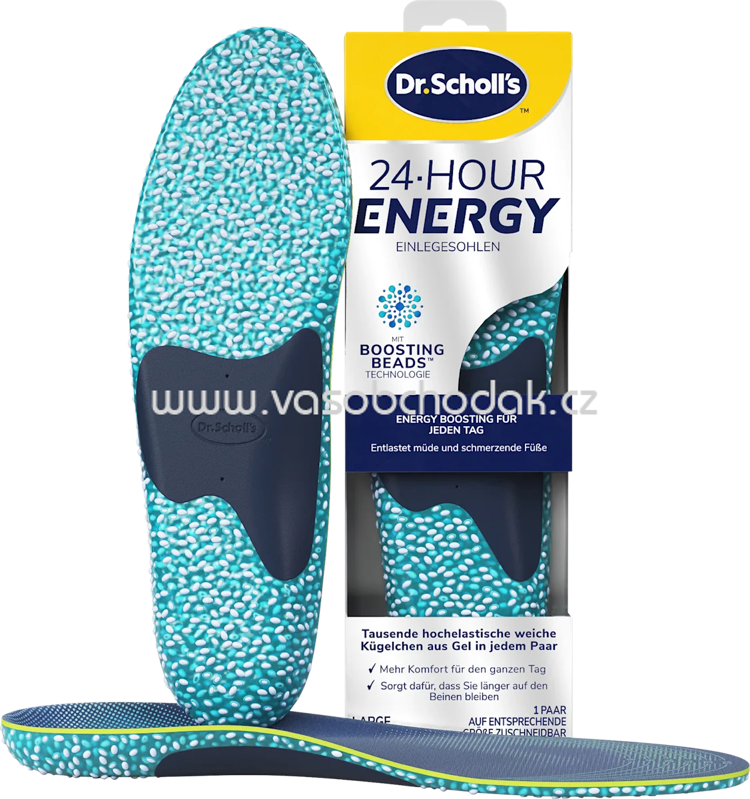 Scholl Einlegesohlen 24 hour energy Gr. 40 - 47,5 1 Paar, 2 St Scholl Einlegesohlen 24 hour energy Gr. 40 - 47,5 1 Paar, 2 St