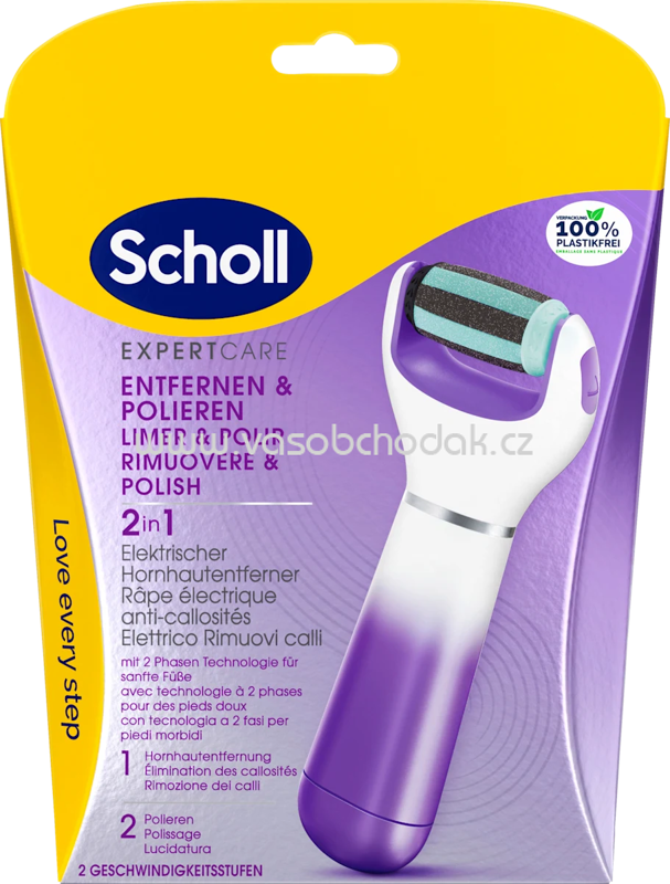 Scholl Elektrischer Hornhautentferner Expert Care lila, 1 St Scholl Elektrischer Hornhautentferner Expert Care lila, 1 St