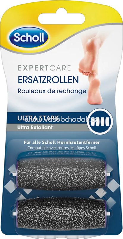 Scholl Ersatzrollen Hornhautentferner (Stufe 4) ultra stark, 2 St Scholl Ersatzrollen Hornhautentferner (Stufe 4) ultra stark, 2 St