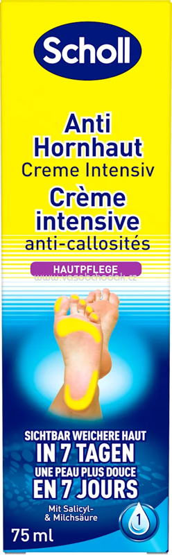 Scholl Fußcreme Anti Hornhaut intensiv, 75 ml