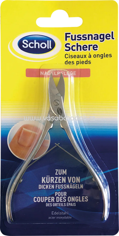  Scholl Fußnagelschere zum Kürzen von dicken Fußnägeln, 1 St