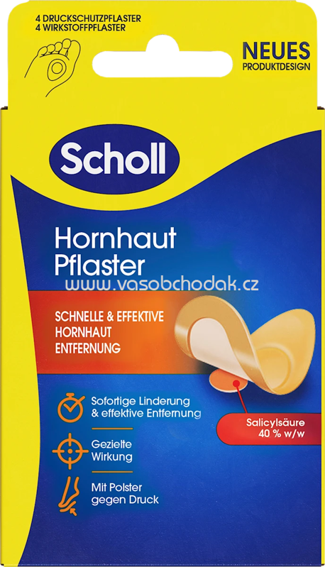 Scholl Hornhautentferner Pflaster, 4 St Scholl Hornhautentferner Pflaster, 4 St