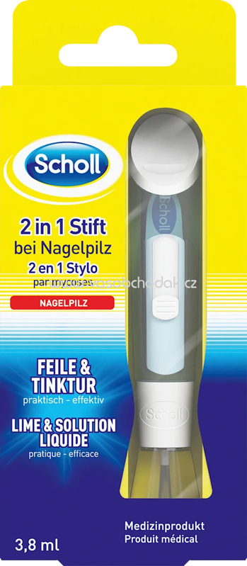 Scholl Nagelpilz Set 2in1, Feile & Tinktur, 3,8 ml Scholl Nagelpilz Set 2in1, Feile & Tinktur, 3,8 ml