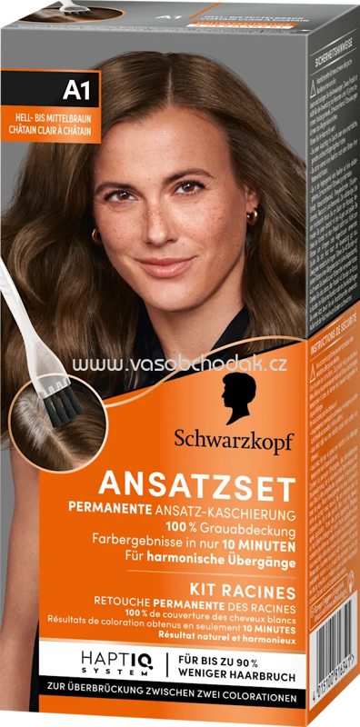 Schwarzkopf Ansatzset A1 Hell- bis Mittelbraun, 1 St Schwarzkopf Ansatzset A1 Hell- bis Mittelbraun, 1 St