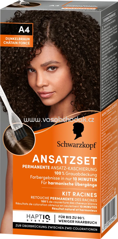 Schwarzkopf Ansatzset A4 Dunkelbraun, 1 St Schwarzkopf Ansatzset A4 Dunkelbraun, 1 St
