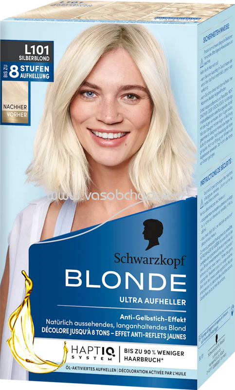 Schwarzkopf Blonde Haare Aufheller Ultra L101 Silberblond, 1 St Schwarzkopf Blonde Haare Aufheller Ultra L101 Silberblond, 1 St
