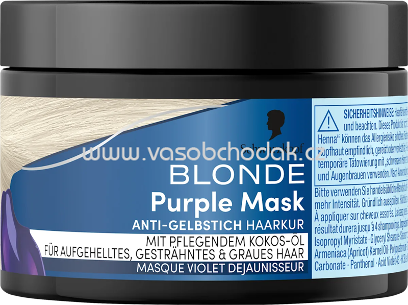 Schwarzkopf Blonde Tönungsmaske Anti-Gelbstich, 150 ml Schwarzkopf Blonde Tönungsmaske Anti-Gelbstich, 150 ml