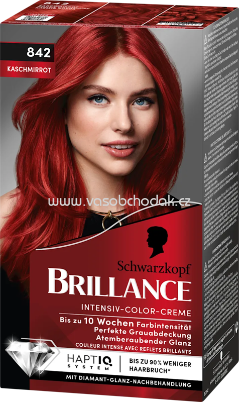 Schwarzkopf Brillance Haarfarbe 842 Kaschmirrot, 1 St Schwarzkopf Brillance Haarfarbe 842 Kaschmirrot, 1 St