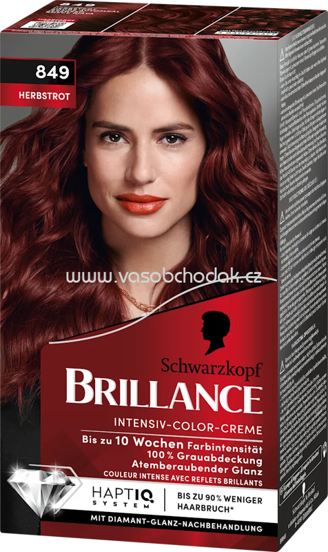 Schwarzkopf Brillance Haarfarbe 849 Herbstrot, 1 St Schwarzkopf Brillance Haarfarbe 849 Herbstrot, 1 St
