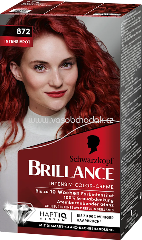 Schwarzkopf Brillance Haarfarbe 872 Intensivrot, 1 St Schwarzkopf Brillance Haarfarbe 872 Intensivrot, 1 St
