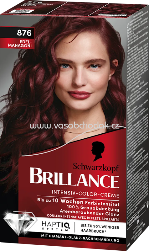 Schwarzkopf Brillance Haarfarbe 876 Edelmahagoni, 1 St Schwarzkopf Brillance Haarfarbe 876 Edelmahagoni, 1 St