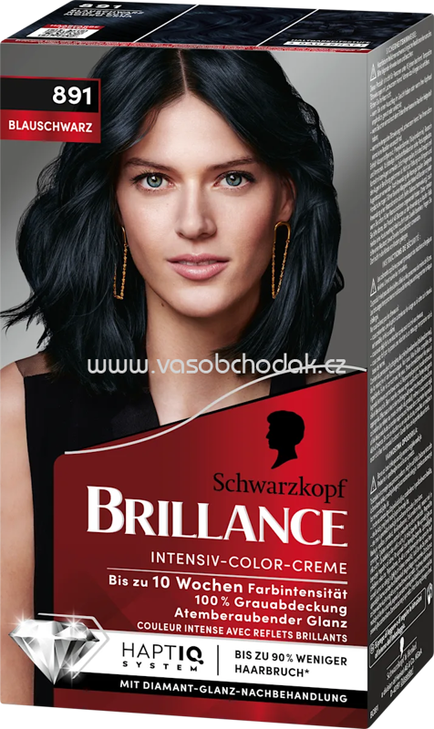 Schwarzkopf Brillance Haarfarbe 891 Blau-Schwarz, 1 St Schwarzkopf Brillance Haarfarbe 891 Blau-Schwarz, 1 St