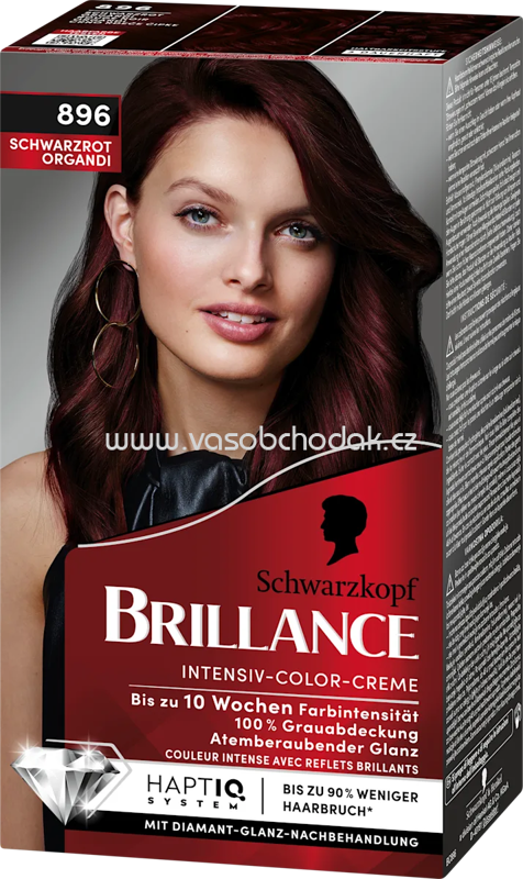 Schwarzkopf Brillance Haarfarbe 896 Schwarzrot Organdi, 1 St Schwarzkopf Brillance Haarfarbe 896 Schwarzrot Organdi, 1 St
