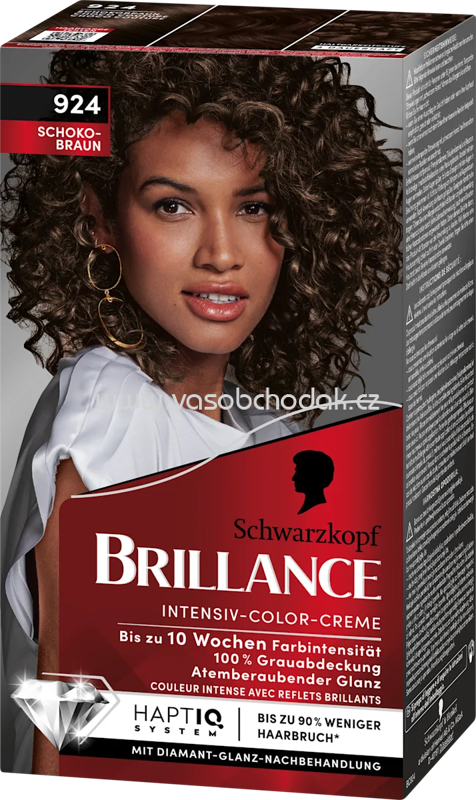 Schwarzkopf Brillance Haarfarbe 924 Schokobraun, 1 St Schwarzkopf Brillance Haarfarbe 924 Schokobraun, 1 St