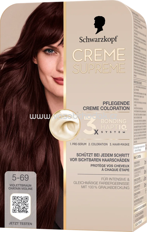 Schwarzkopf CREME SUPREME Haarfarbe 5-69 Violettbraun, 1 St Schwarzkopf CREME SUPREME Haarfarbe 5-69 Violettbraun, 1 St