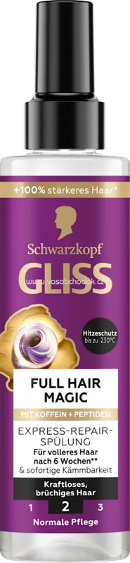 Schwarzkopf GLISS Conditioner Express Repair Full Hair Magic, 200 ml Schwarzkopf GLISS Conditioner Express Repair Full Hair Magic, 200 ml