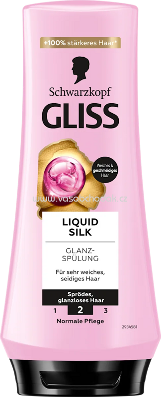 Schwarzkopf GLISS Conditioner Liquid Silk, 200 ml