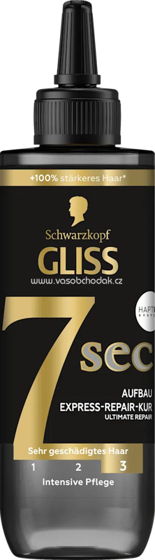 Schwarzkopf GLISS Haarkur 7sec Express-Repair, Ultimate Repair, 200 ml Schwarzkopf GLISS Haarkur 7sec Express-Repair, Ultimate Repair, 200 ml