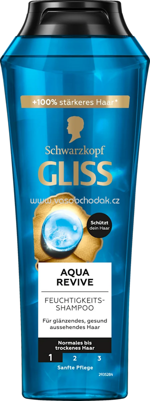 Schwarzkopf GLISS Shampoo Aqua Revive, 250 ml