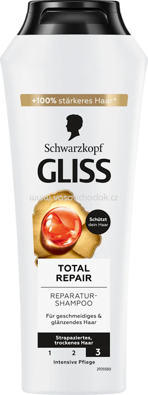 Schwarzkopf GLISS Shampoo Total Repair, 250 ml