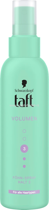 Schwarzkopf taft Föhn-Spray VOLUMEN Halt 3, 150 ml