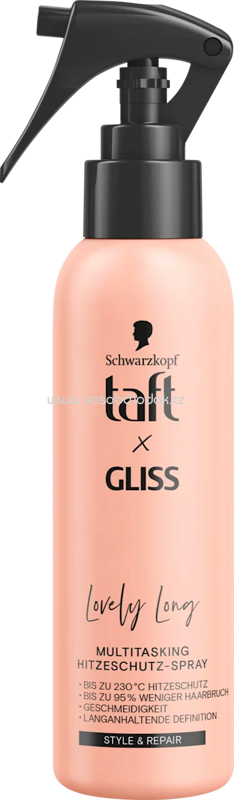 Schwarzkopf taft Hitzeschutzspray taft x Gliss Lovely Long, 150 ml