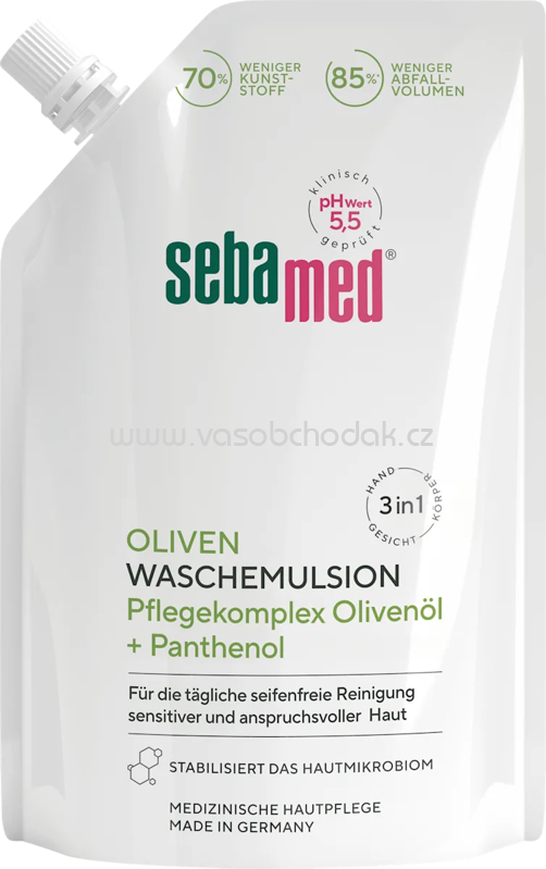 sebamed Flüssige Waschemulsion, seifenfrei Nachfüllpack, 400 ml sebamed Flüssige Waschemulsion, seifenfrei Nachfüllpack, 400 ml