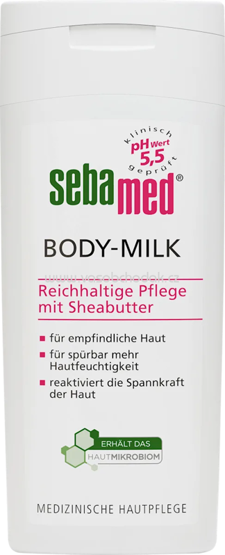 sebamed Körpermilch reichhaltig mit Sheabutter, 200 ml sebamed Körpermilch reichhaltig mit Sheabutter, 200 ml