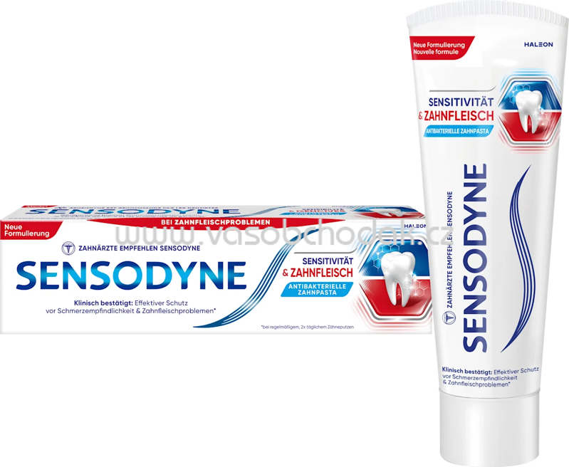 Sensodyne Zahnpasta Sensitivität & Zahnfleisch, 75 ml Sensodyne Zahnpasta Sensitivität & Zahnfleisch, 75 ml