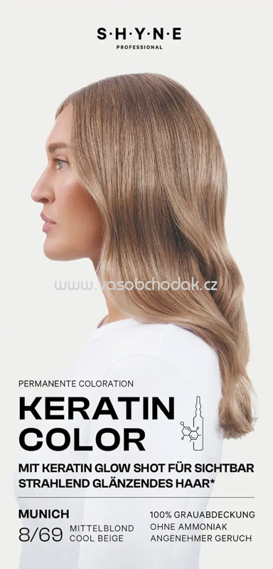 SHYNE Professional Haarfarbe 8/69 Munich Mittelblond Cool Beige, 1 St SHYNE Professional Haarfarbe 8/69 Munich Mittelblond Cool Beige, 1 St