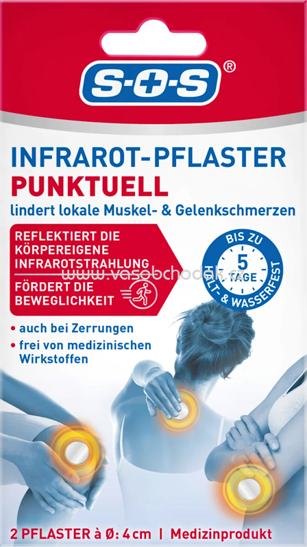 SOS Infrarotpflaster flexibel, 2 St SOS Infrarotpflaster flexibel, 2 St