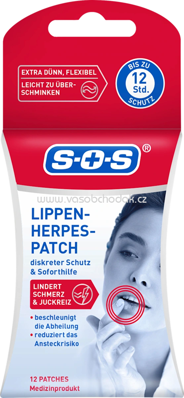 SOS Lippenherpes Patch, 12 St